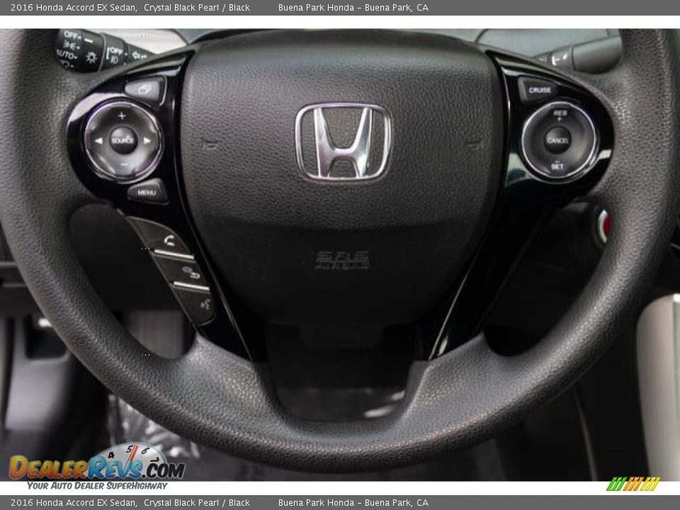 2016 Honda Accord EX Sedan Crystal Black Pearl / Black Photo #13