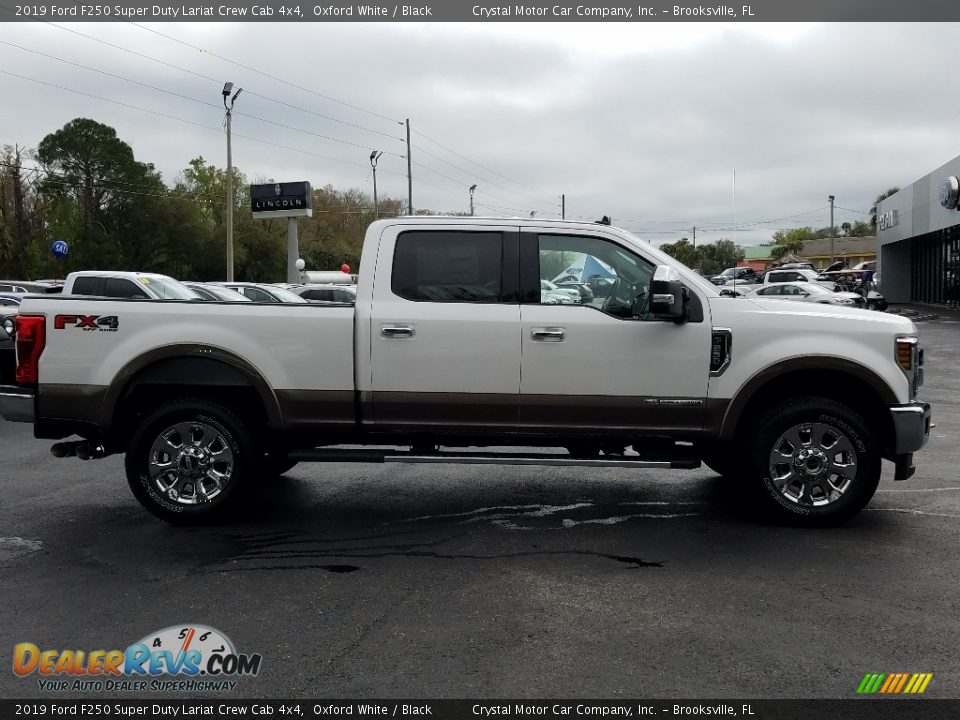 2019 Ford F250 Super Duty Lariat Crew Cab 4x4 Oxford White / Black Photo #6