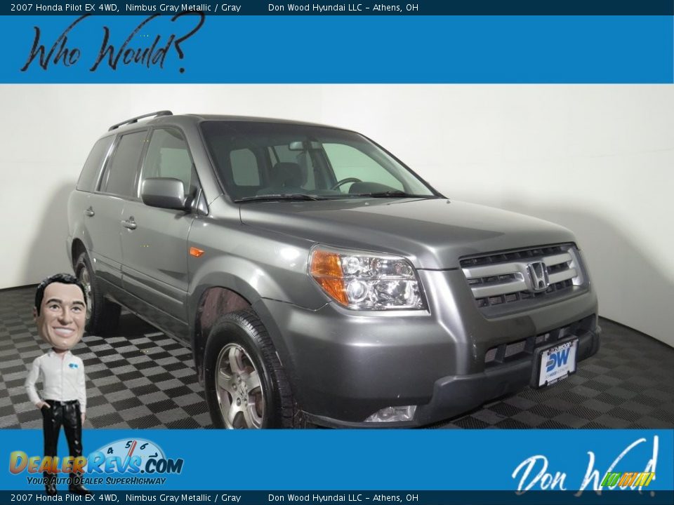 2007 Honda Pilot EX 4WD Nimbus Gray Metallic / Gray Photo #1