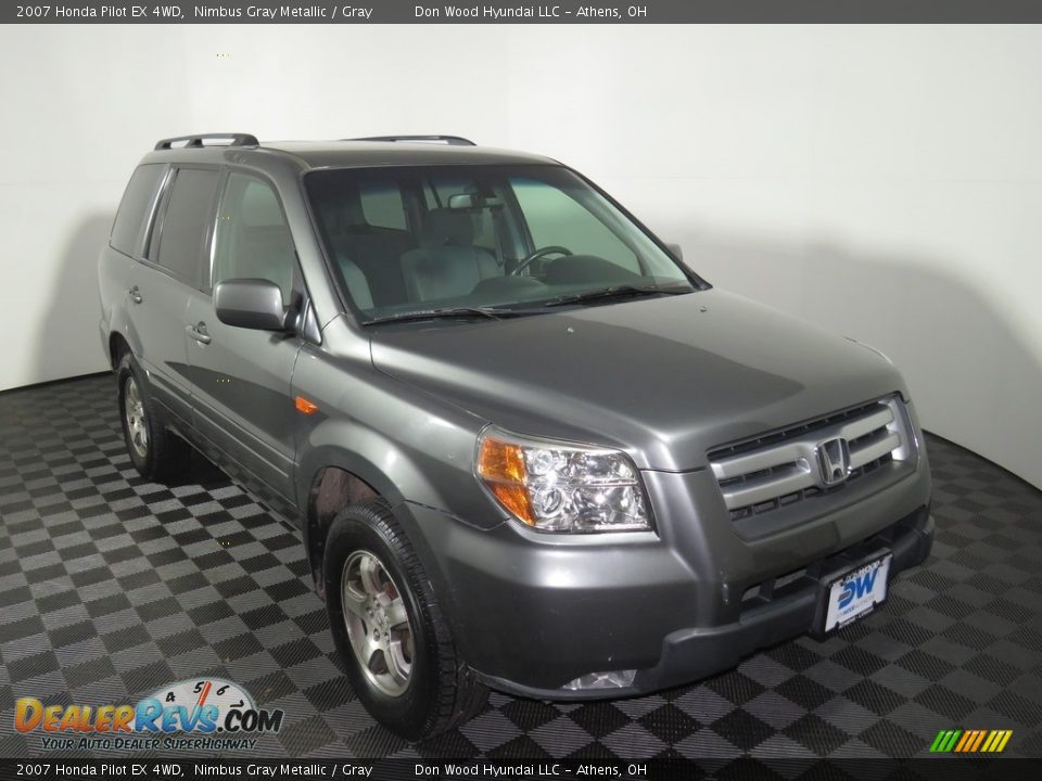 2007 Honda Pilot EX 4WD Nimbus Gray Metallic / Gray Photo #2