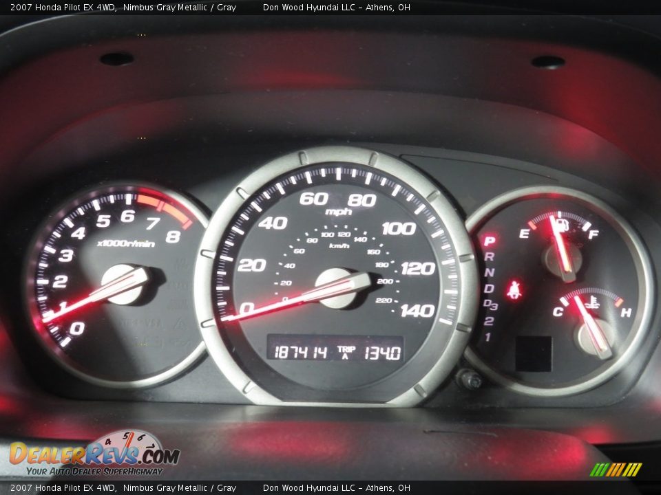 2007 Honda Pilot EX 4WD Nimbus Gray Metallic / Gray Photo #17