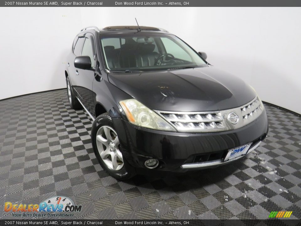 2007 Nissan Murano SE AWD Super Black / Charcoal Photo #6