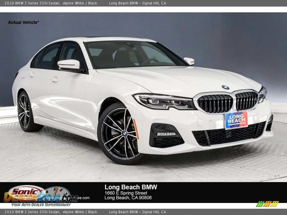 2019 BMW 3 Series 330i Sedan Alpine White / Black Photo #1