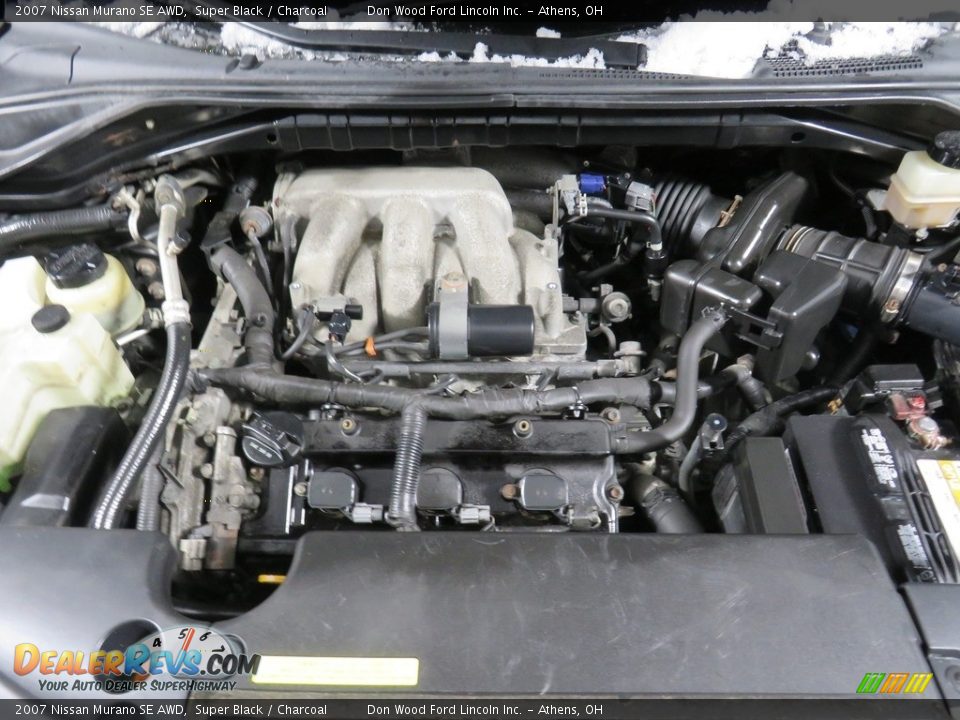 2007 Nissan Murano SE AWD Super Black / Charcoal Photo #8
