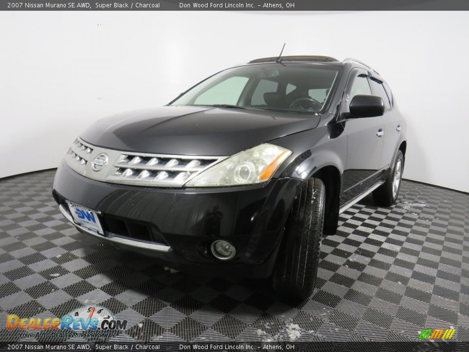 2007 Nissan Murano SE AWD Super Black / Charcoal Photo #9