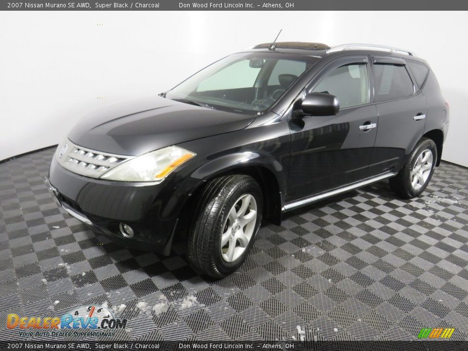 2007 Nissan Murano SE AWD Super Black / Charcoal Photo #10