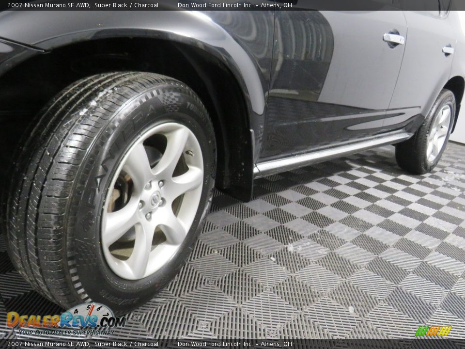 2007 Nissan Murano SE AWD Super Black / Charcoal Photo #11