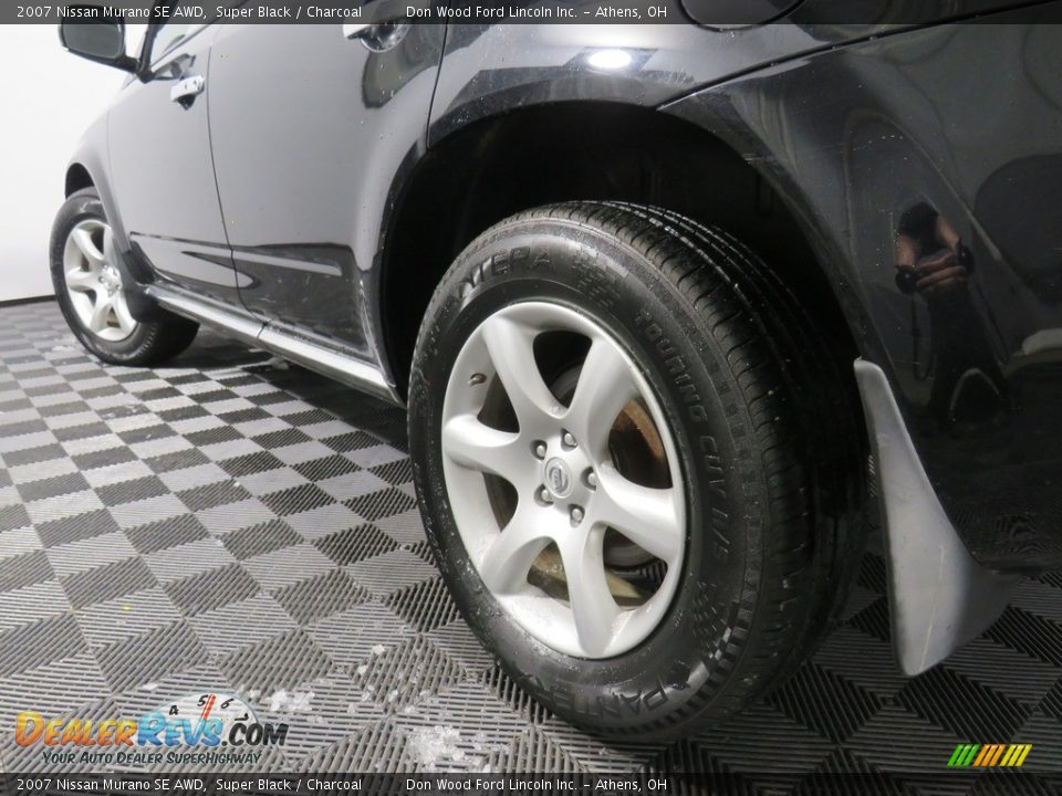 2007 Nissan Murano SE AWD Super Black / Charcoal Photo #12