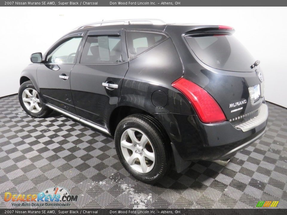 2007 Nissan Murano SE AWD Super Black / Charcoal Photo #13