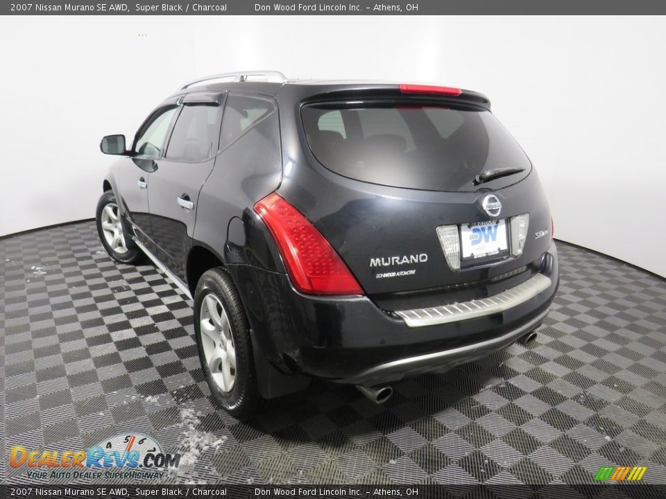 2007 Nissan Murano SE AWD Super Black / Charcoal Photo #14