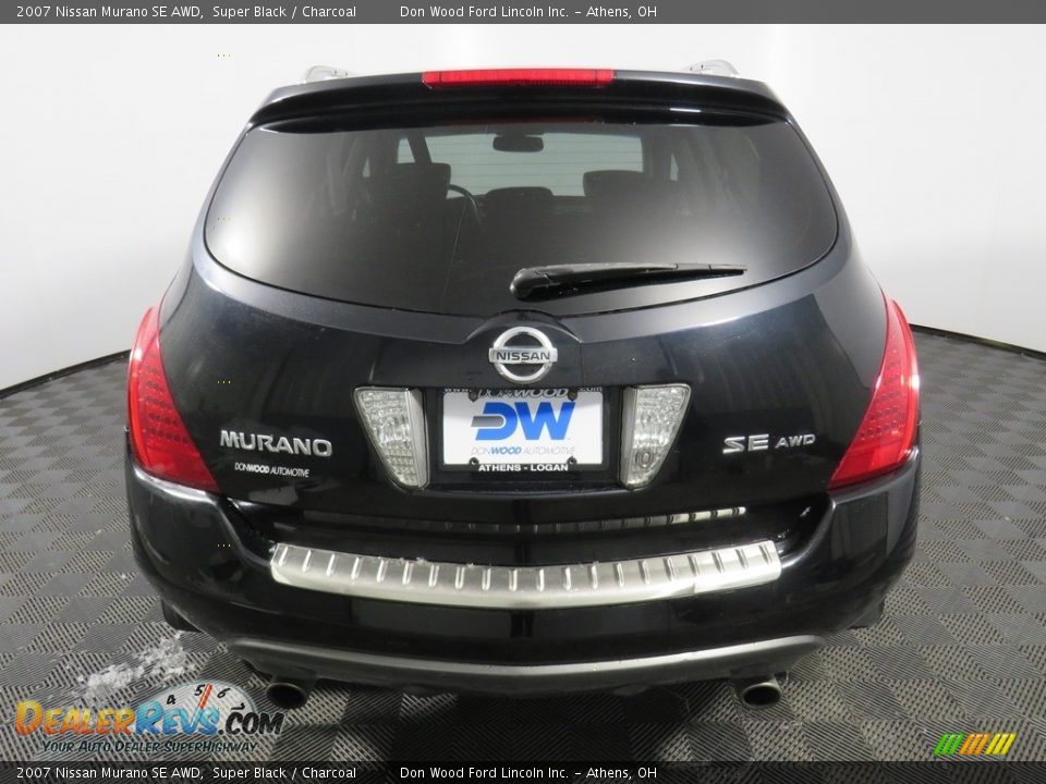 2007 Nissan Murano SE AWD Super Black / Charcoal Photo #15