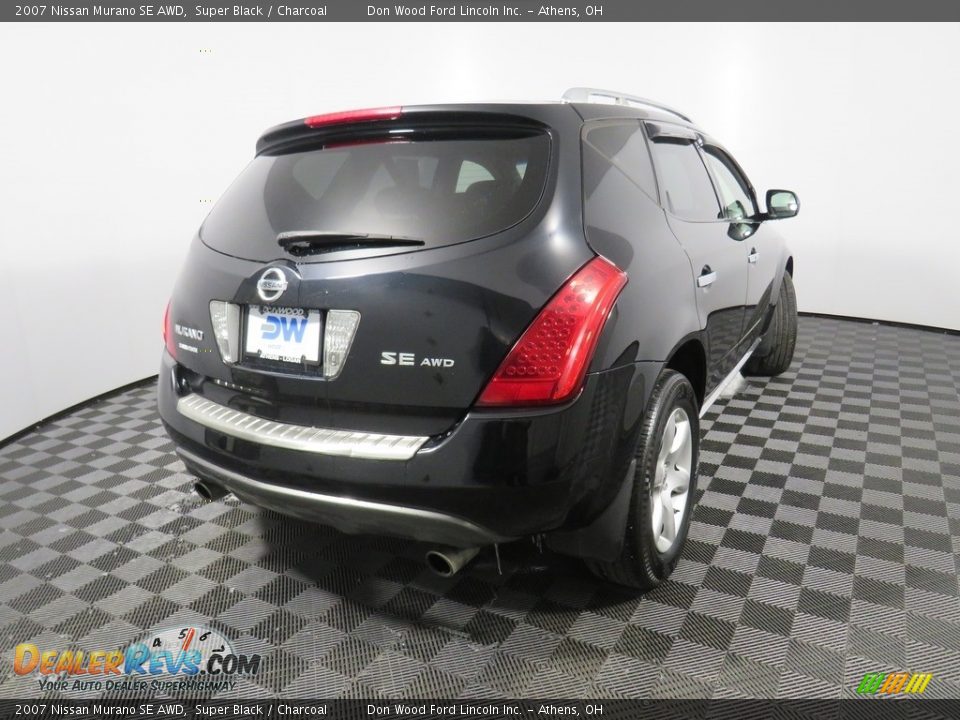 2007 Nissan Murano SE AWD Super Black / Charcoal Photo #19
