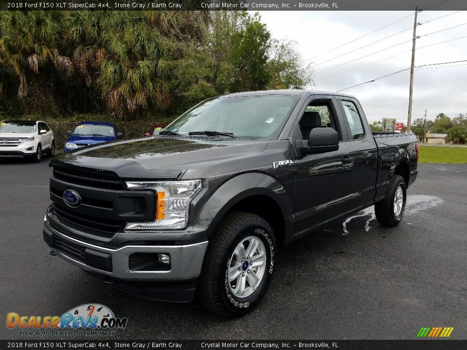 2018 Ford F150 XLT SuperCab 4x4 Stone Gray / Earth Gray Photo #1