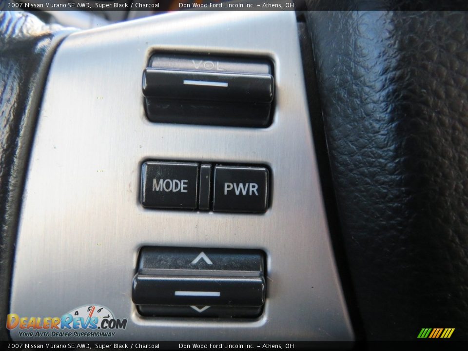2007 Nissan Murano SE AWD Super Black / Charcoal Photo #27