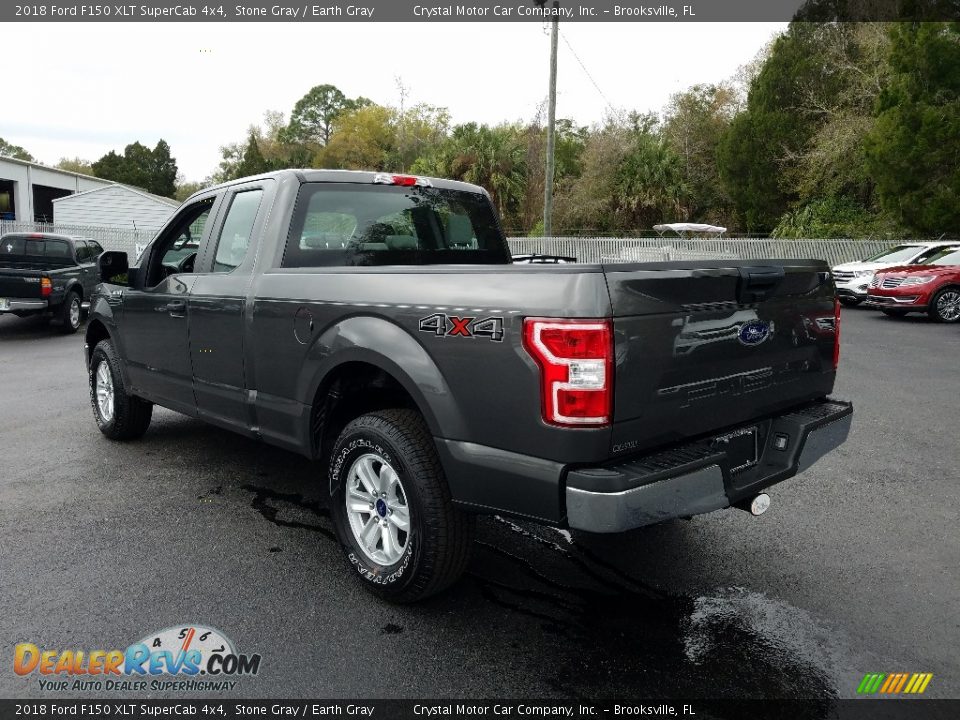 2018 Ford F150 XLT SuperCab 4x4 Stone Gray / Earth Gray Photo #3