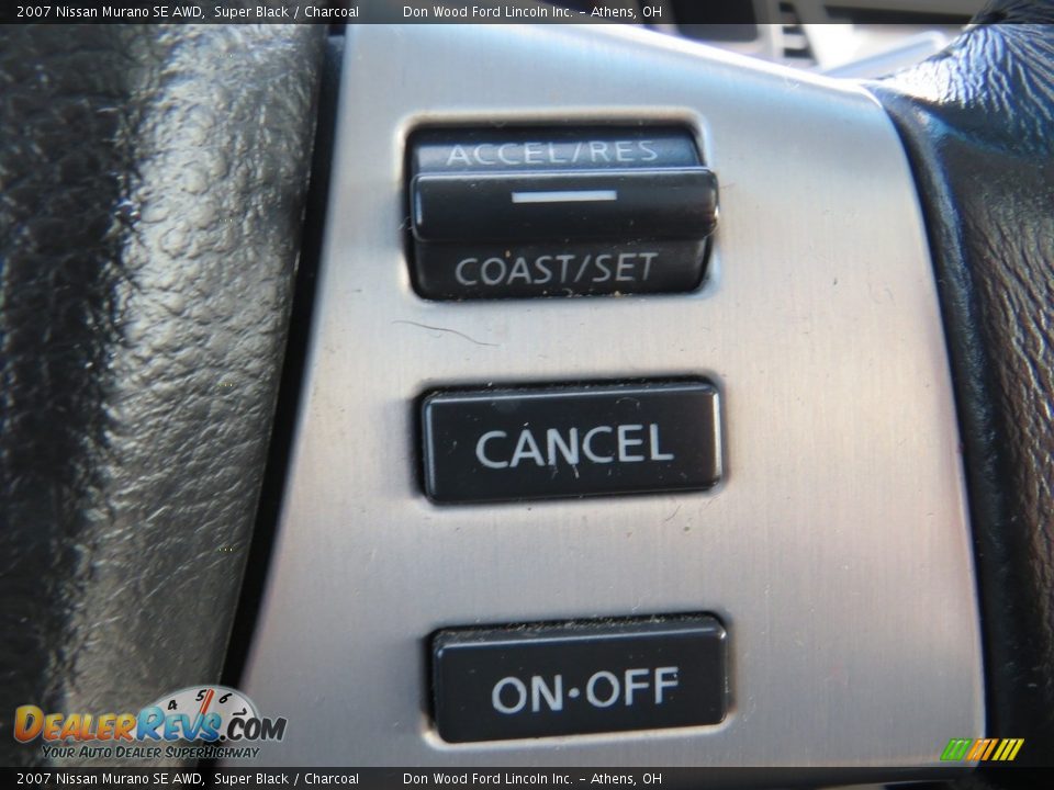 2007 Nissan Murano SE AWD Super Black / Charcoal Photo #28