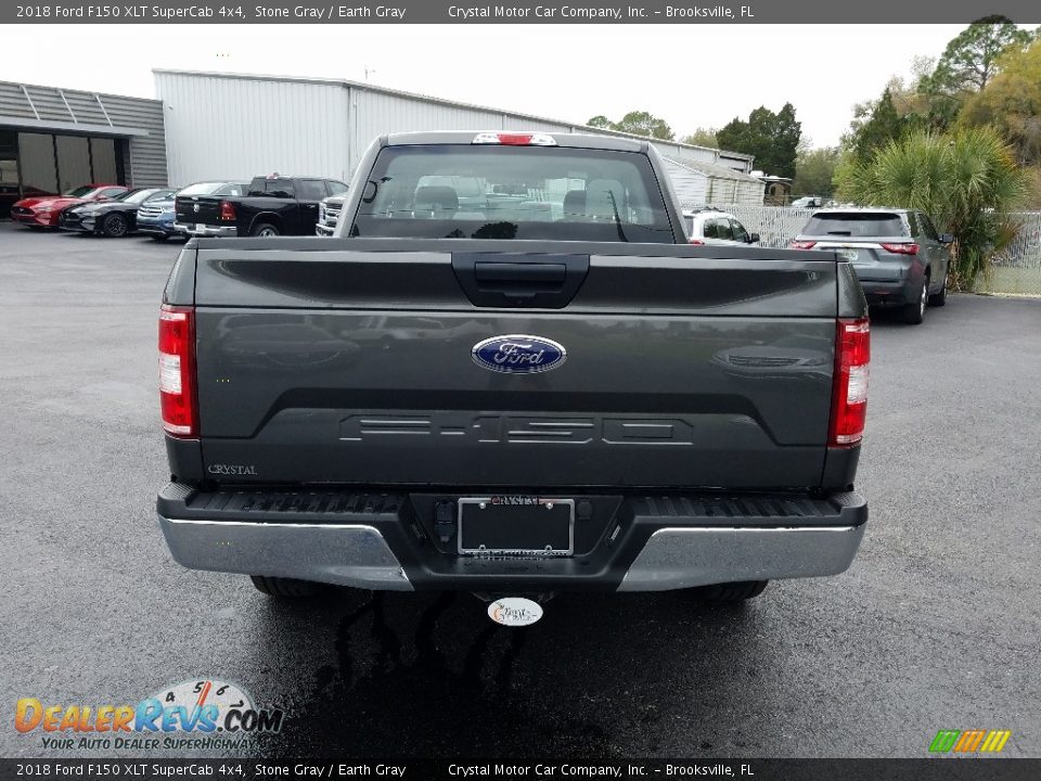2018 Ford F150 XLT SuperCab 4x4 Stone Gray / Earth Gray Photo #4