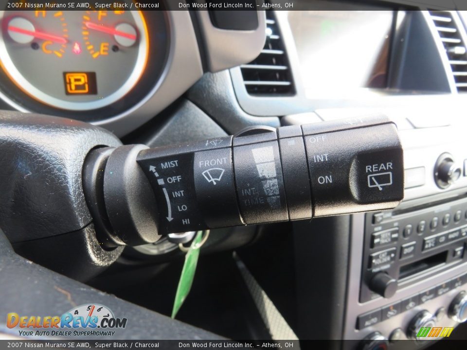 2007 Nissan Murano SE AWD Super Black / Charcoal Photo #29