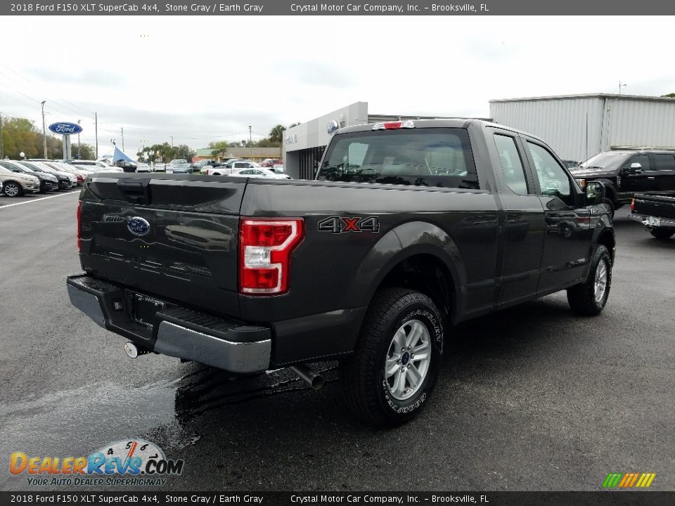 2018 Ford F150 XLT SuperCab 4x4 Stone Gray / Earth Gray Photo #5