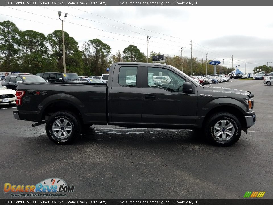 2018 Ford F150 XLT SuperCab 4x4 Stone Gray / Earth Gray Photo #6