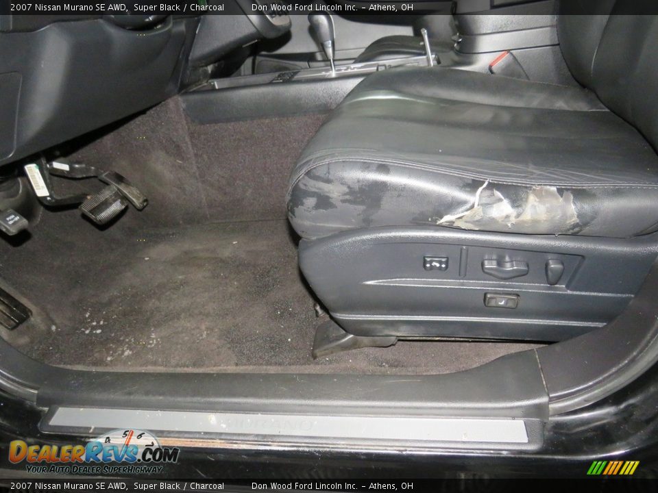 2007 Nissan Murano SE AWD Super Black / Charcoal Photo #33