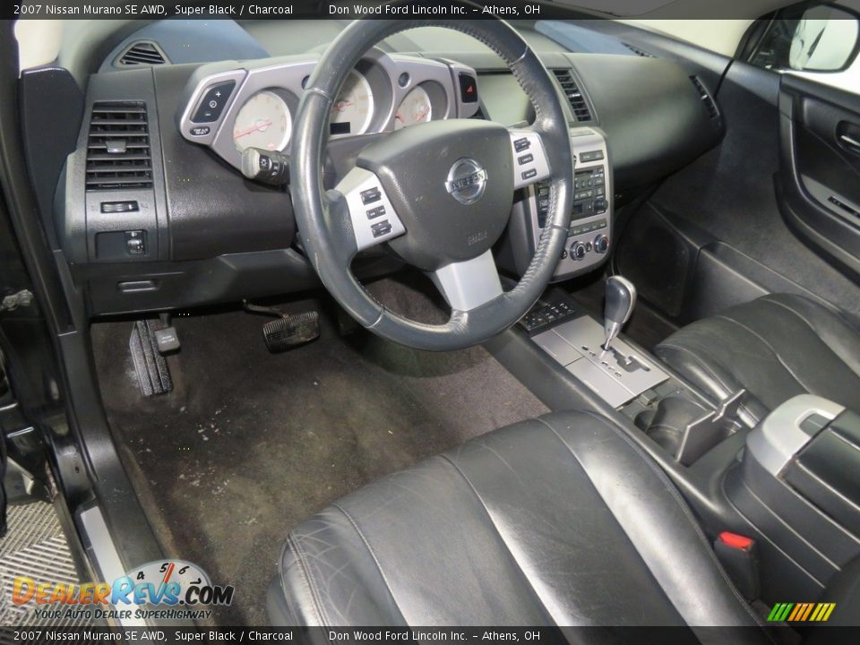 2007 Nissan Murano SE AWD Super Black / Charcoal Photo #34