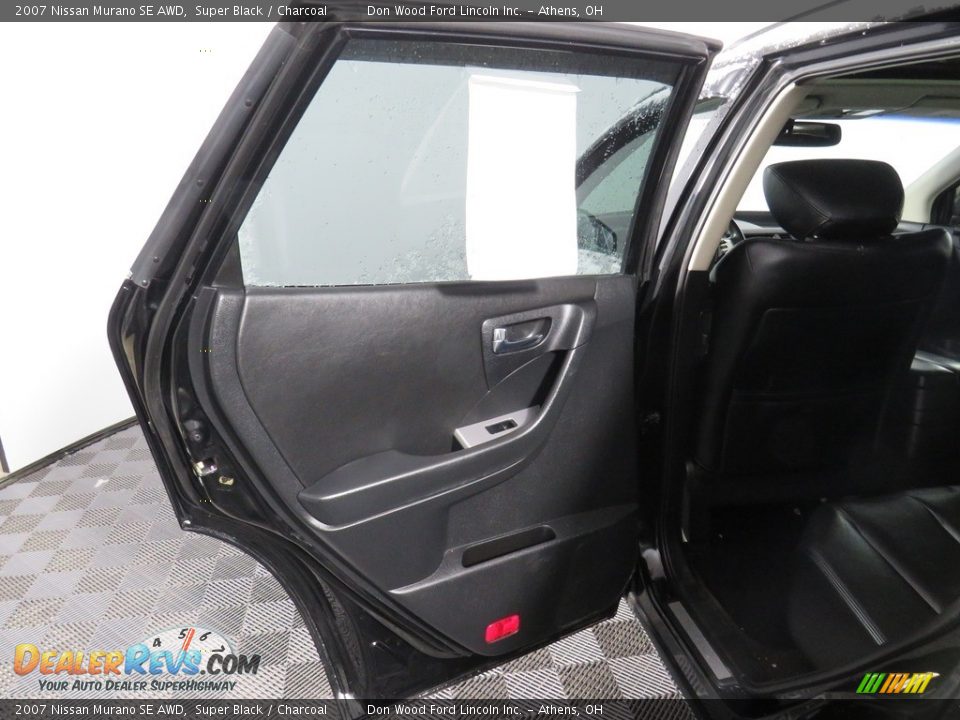2007 Nissan Murano SE AWD Super Black / Charcoal Photo #36