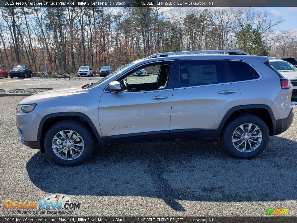 2019 Jeep Cherokee Latitude Plus 4x4 Billet Silver Metallic / Black Photo #3