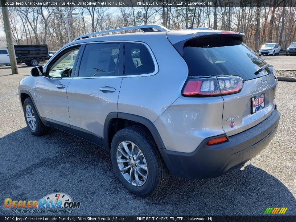 2019 Jeep Cherokee Latitude Plus 4x4 Billet Silver Metallic / Black Photo #4
