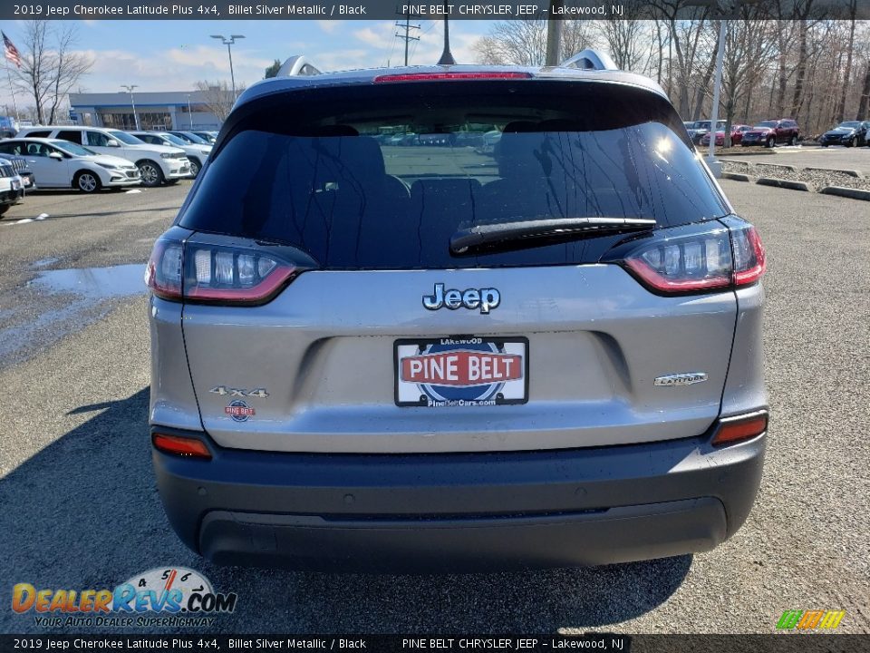 2019 Jeep Cherokee Latitude Plus 4x4 Billet Silver Metallic / Black Photo #5