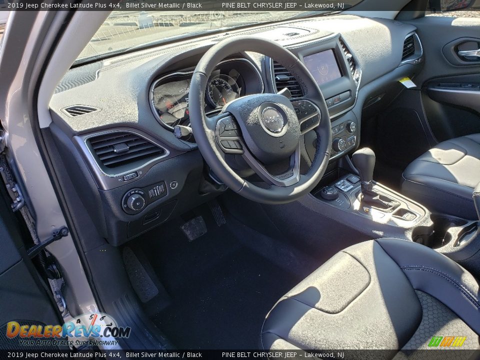 2019 Jeep Cherokee Latitude Plus 4x4 Billet Silver Metallic / Black Photo #7