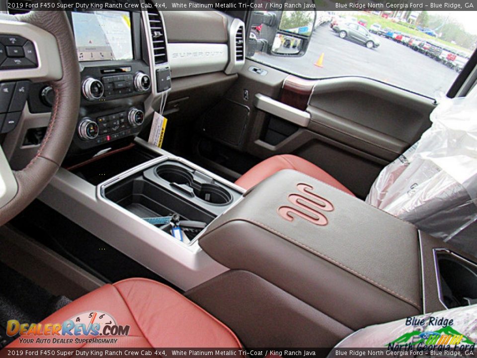 2019 Ford F450 Super Duty King Ranch Crew Cab 4x4 White Platinum Metallic Tri-Coat / King Ranch Java Photo #29