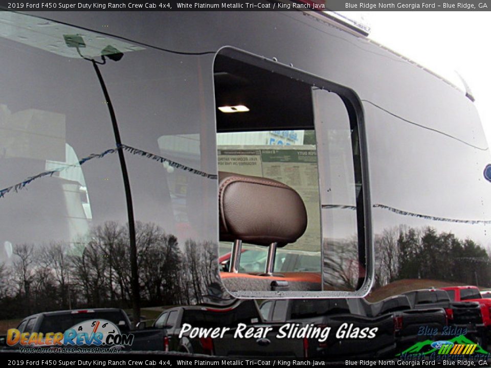 2019 Ford F450 Super Duty King Ranch Crew Cab 4x4 White Platinum Metallic Tri-Coat / King Ranch Java Photo #31