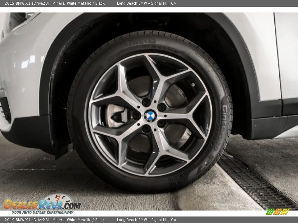 2019 BMW X1 sDrive28i Mineral White Metallic / Black Photo #9