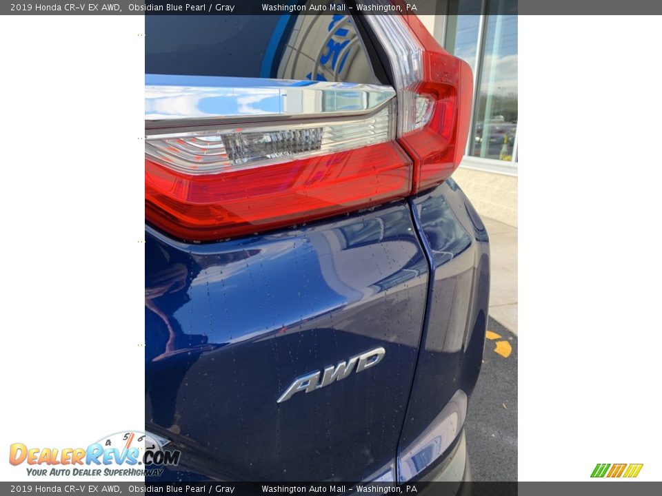 2019 Honda CR-V EX AWD Obsidian Blue Pearl / Gray Photo #22