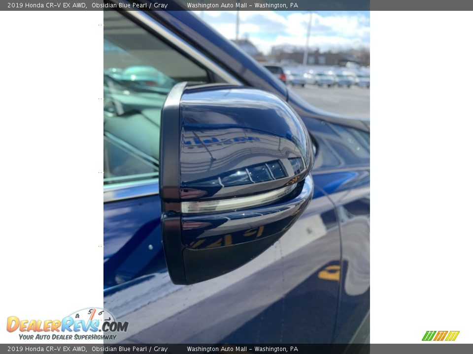 2019 Honda CR-V EX AWD Obsidian Blue Pearl / Gray Photo #31