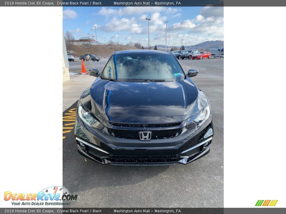 2019 Honda Civic EX Coupe Crystal Black Pearl / Black Photo #3