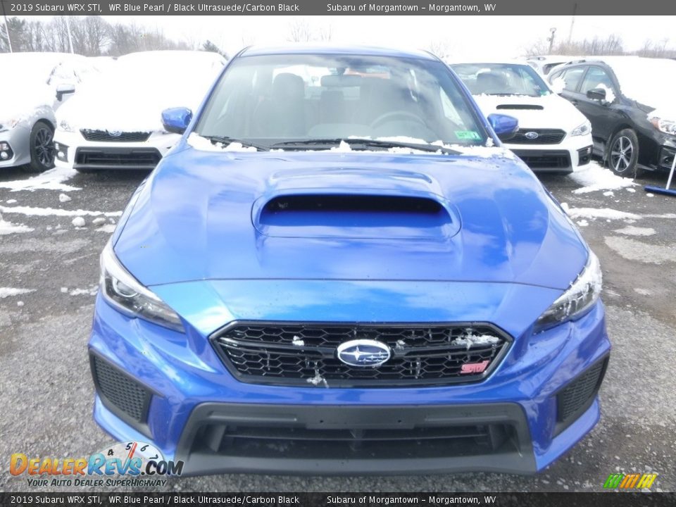 2019 Subaru WRX STI WR Blue Pearl / Black Ultrasuede/Carbon Black Photo #9