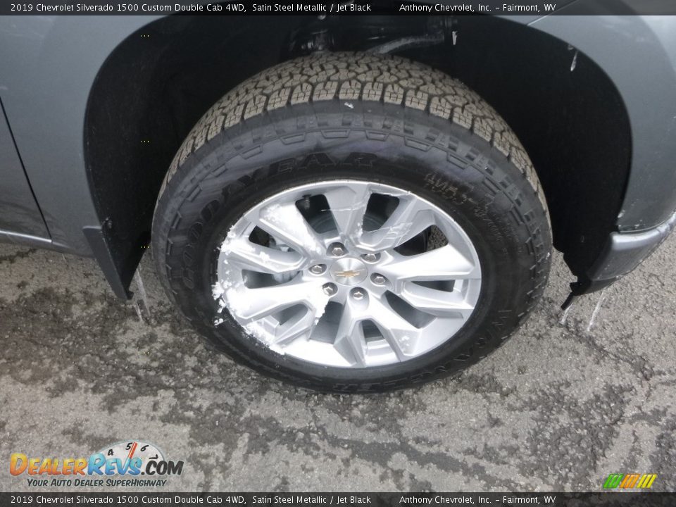 2019 Chevrolet Silverado 1500 Custom Double Cab 4WD Satin Steel Metallic / Jet Black Photo #2