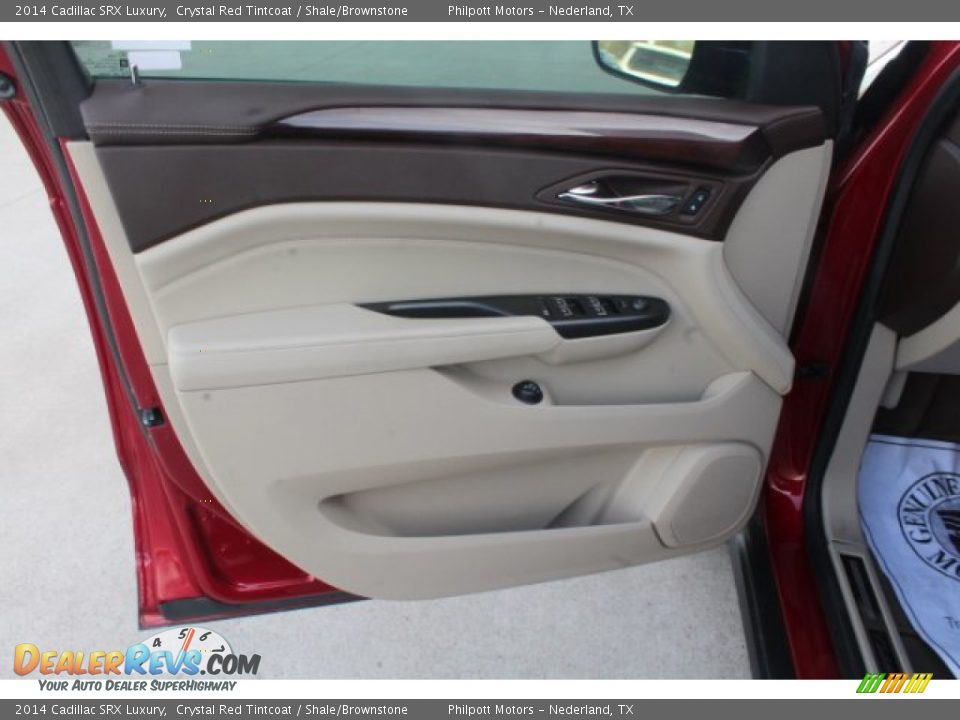 2014 Cadillac SRX Luxury Crystal Red Tintcoat / Shale/Brownstone Photo #9