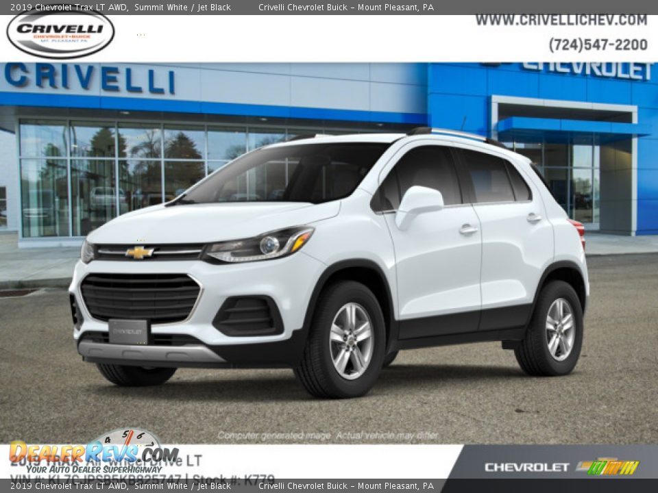 2019 Chevrolet Trax LT AWD Summit White / Jet Black Photo #1