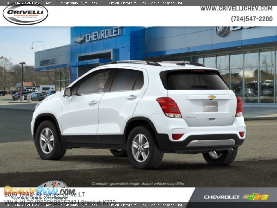2019 Chevrolet Trax LT AWD Summit White / Jet Black Photo #3