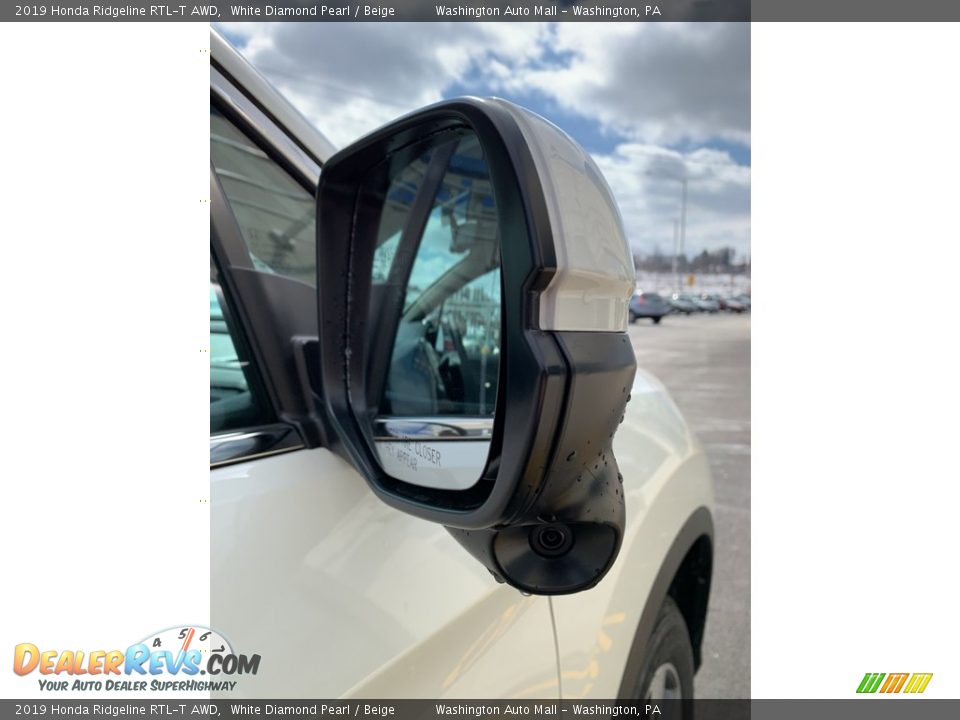2019 Honda Ridgeline RTL-T AWD White Diamond Pearl / Beige Photo #30