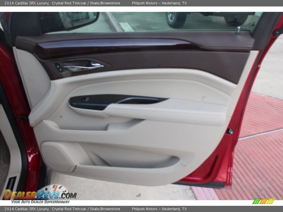 2014 Cadillac SRX Luxury Crystal Red Tintcoat / Shale/Brownstone Photo #25