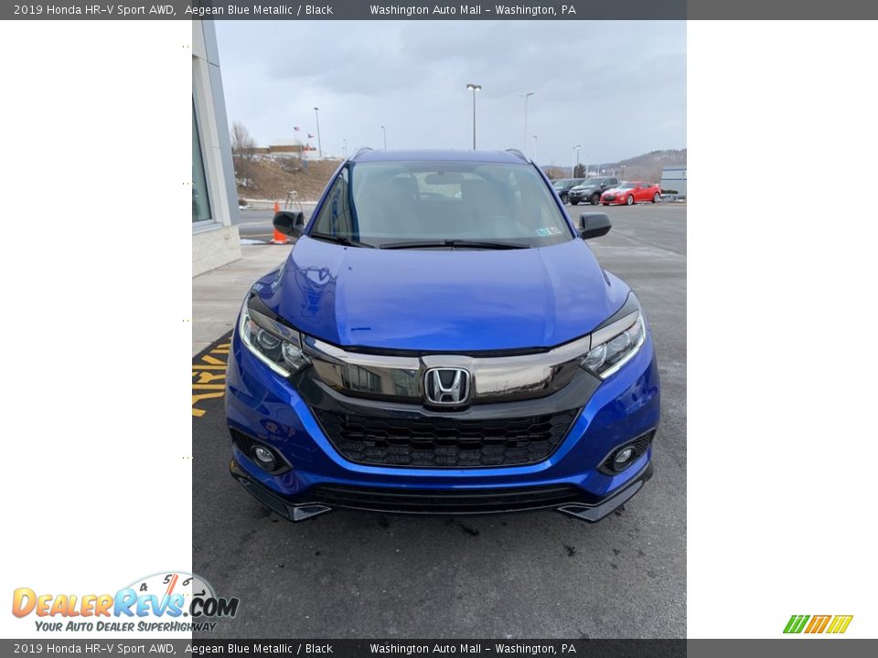 2019 Honda HR-V Sport AWD Aegean Blue Metallic / Black Photo #3