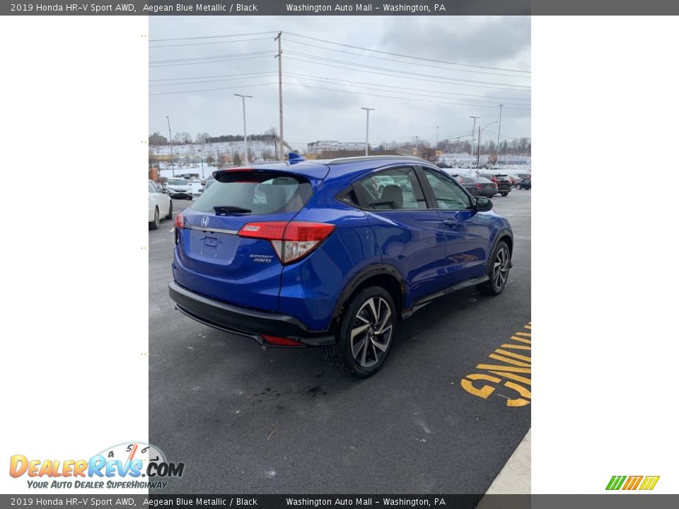 2019 Honda HR-V Sport AWD Aegean Blue Metallic / Black Photo #5