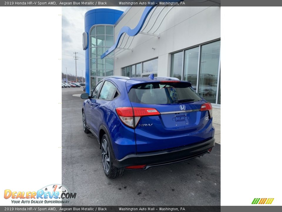 2019 Honda HR-V Sport AWD Aegean Blue Metallic / Black Photo #7