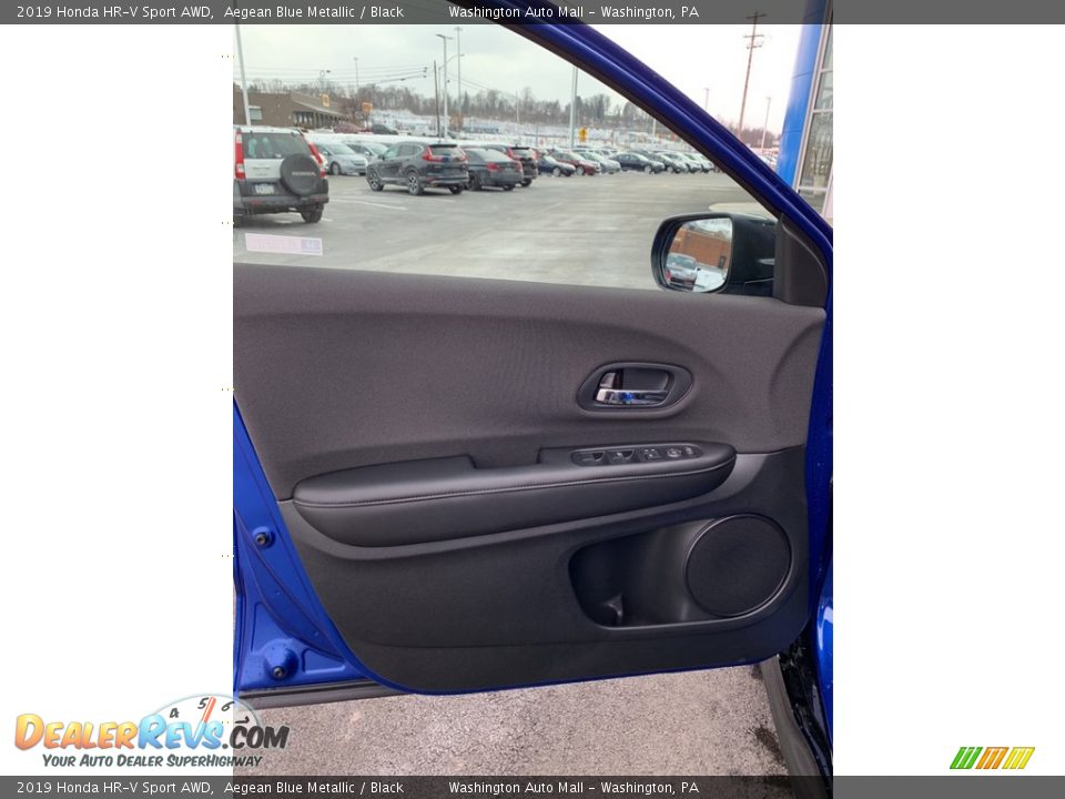 2019 Honda HR-V Sport AWD Aegean Blue Metallic / Black Photo #8