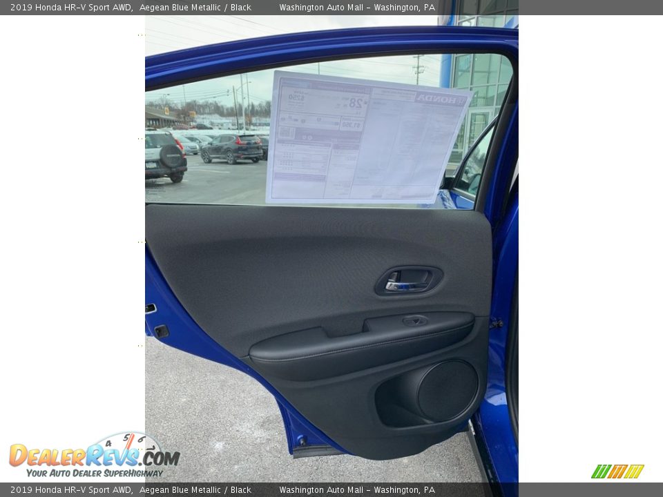 2019 Honda HR-V Sport AWD Aegean Blue Metallic / Black Photo #16