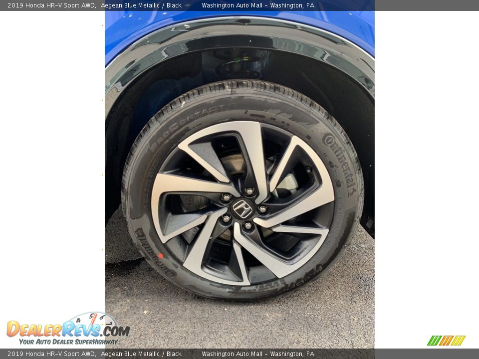 2019 Honda HR-V Sport AWD Aegean Blue Metallic / Black Photo #31